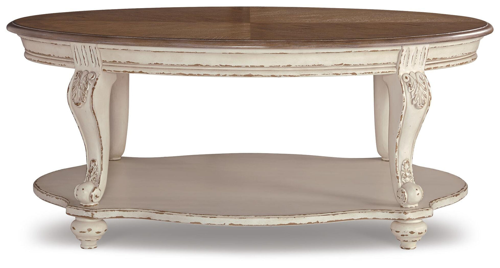 Realyn Coffee Table, 2 Ends and Console (T743-SI) - Image 2