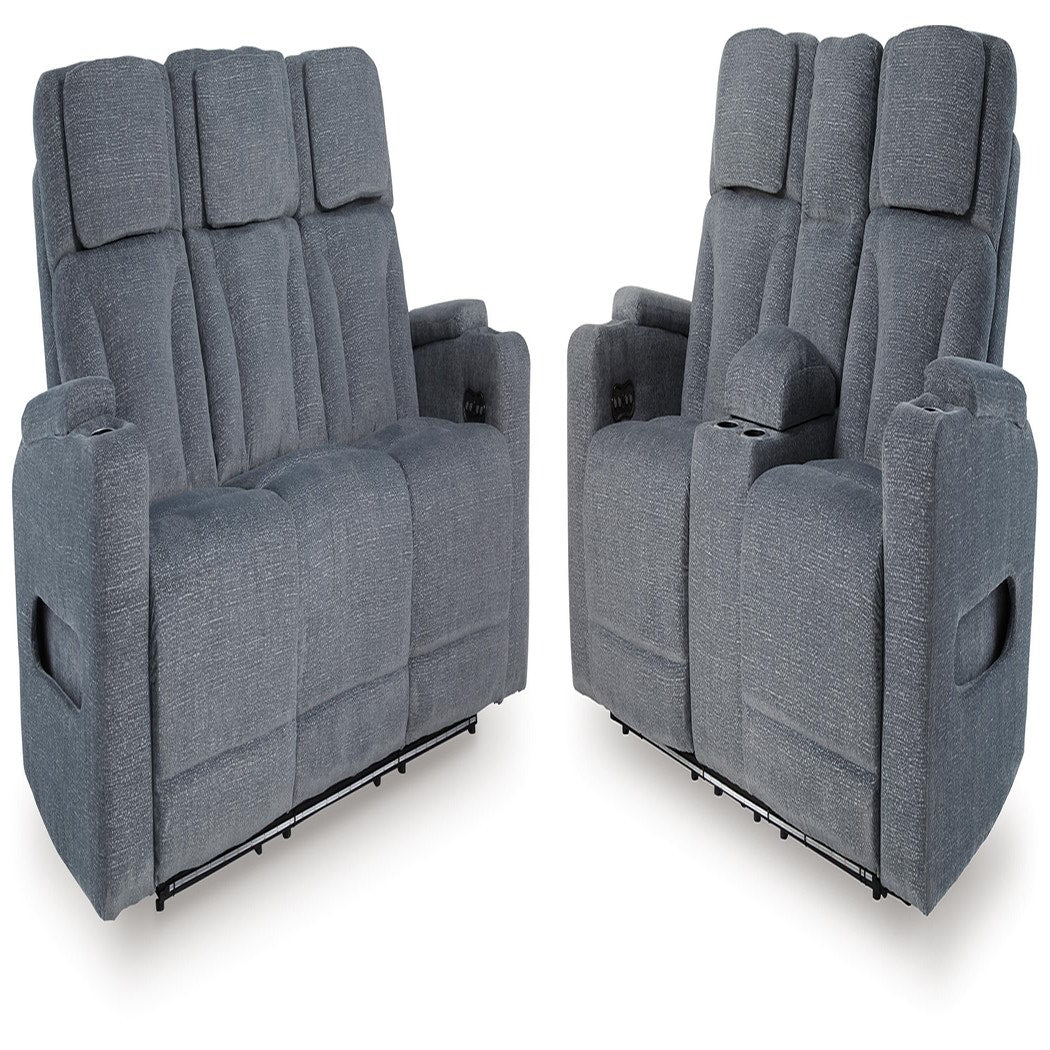 Studio Cave Power Reclining Sofa and Loveseat (PC49802-SI)
