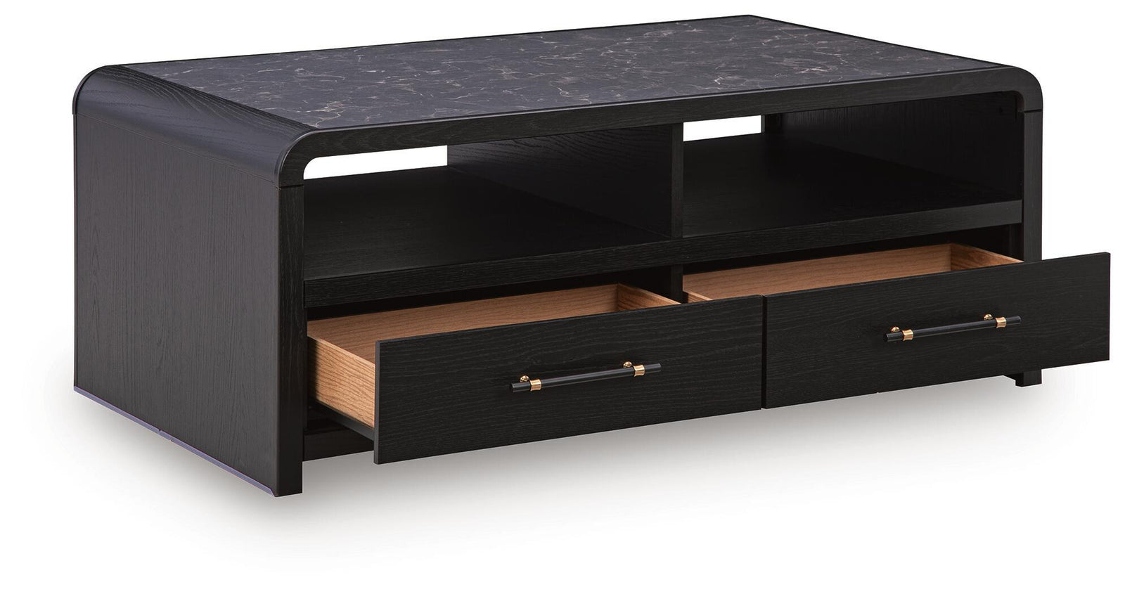 Clanden Coffee Table - Black (T1540-SI) - Image 2