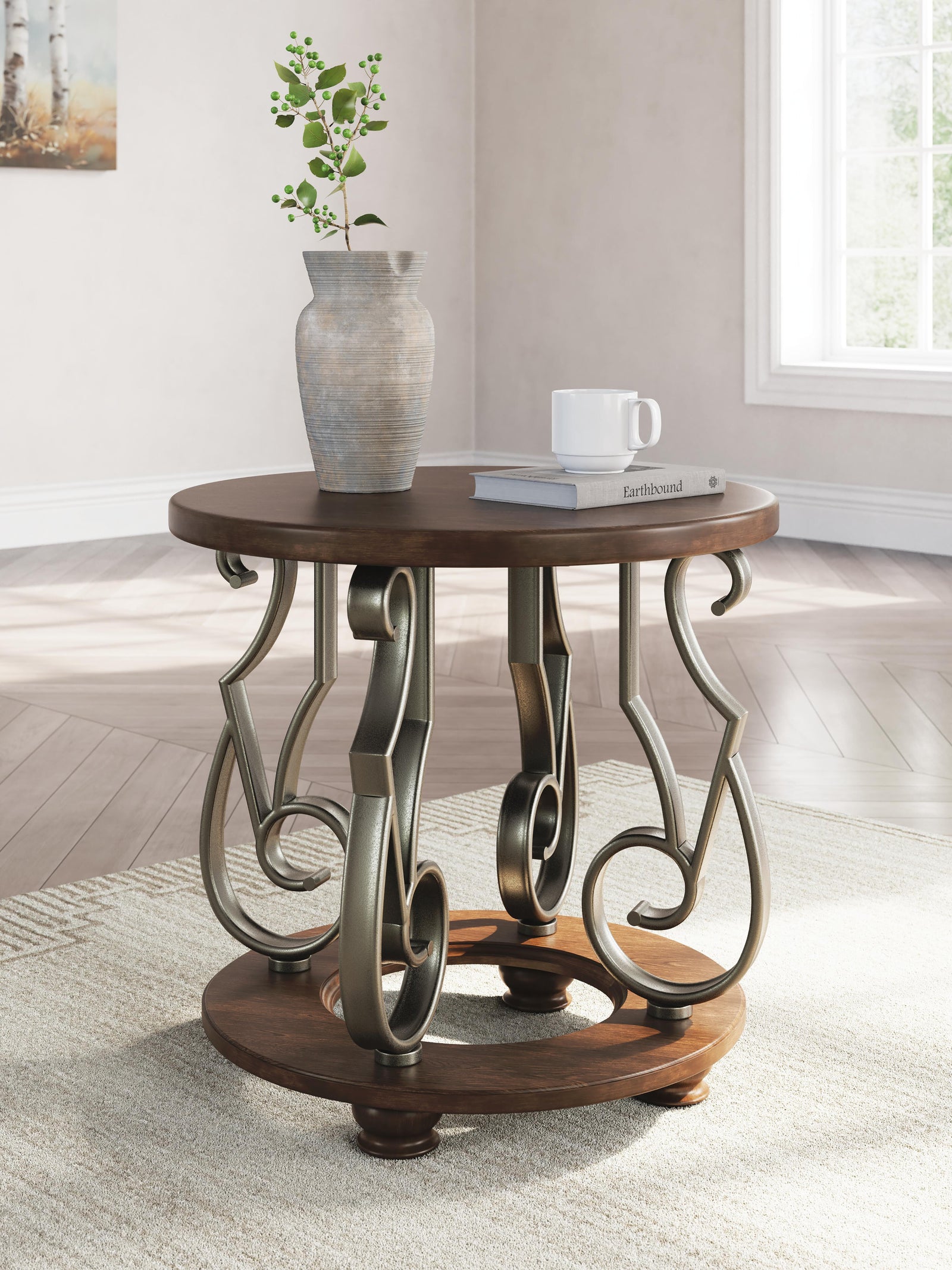 Frallyn End Table - Dark Brown (T623-SI) - Image 4