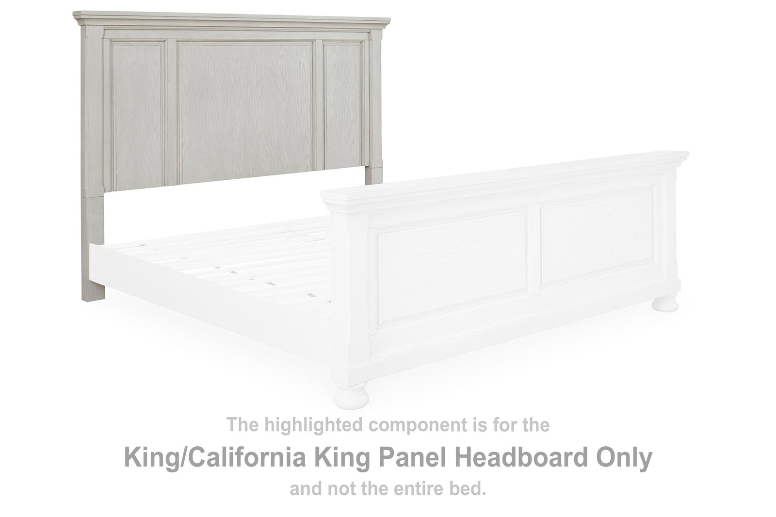 Robbinsdale Panel Headboard - Antique White (B742-SI) - Image 2