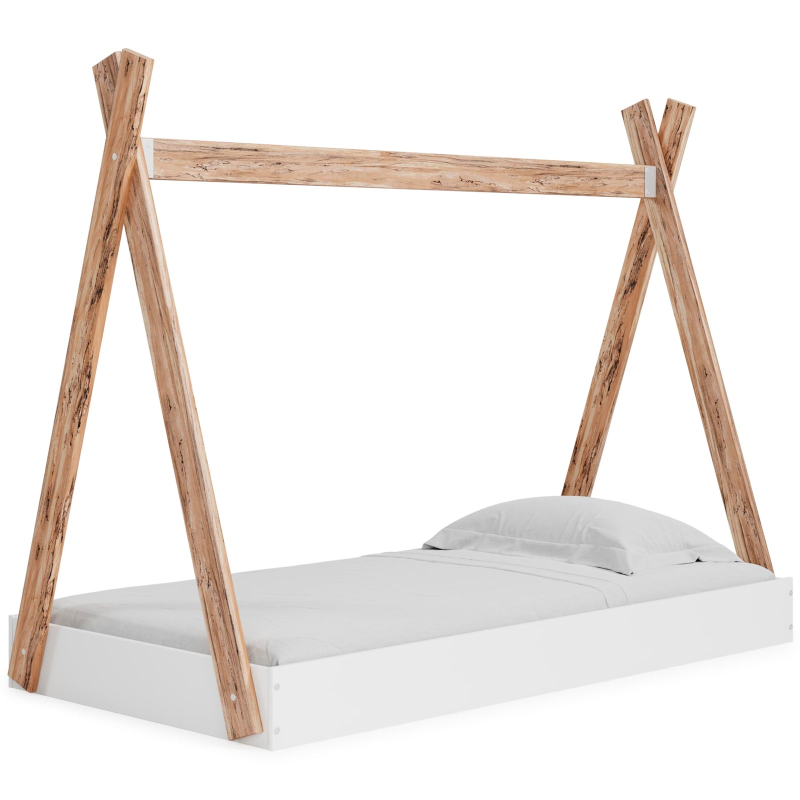 Piperton Tent Complete Bed in Box (Youth) - Two-tone Brown/White (EB1221-SI) - Image 11
