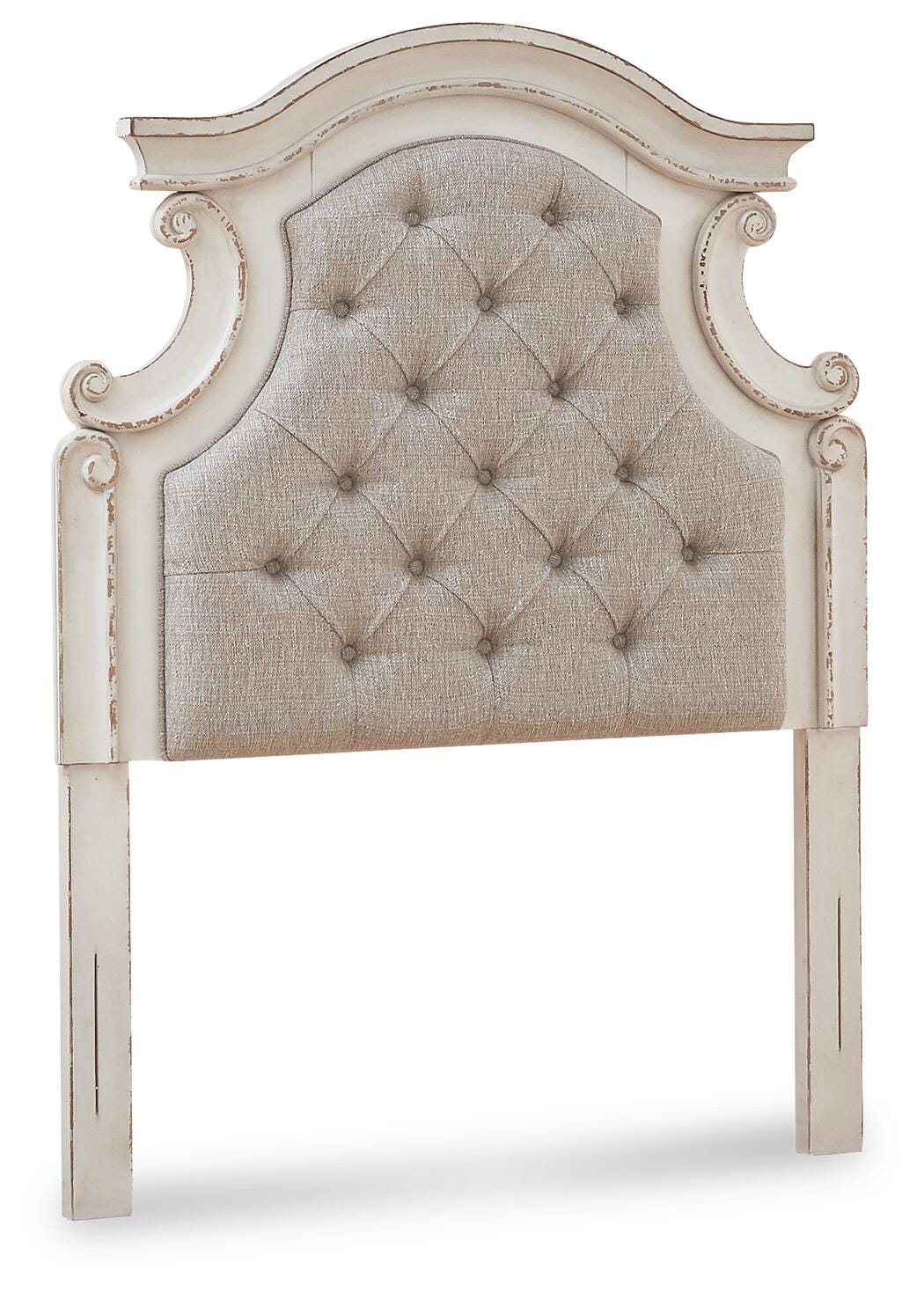 Realyn Upholstered Panel Headboard (Youth) - Chipped White (B743-SI) - Image 4