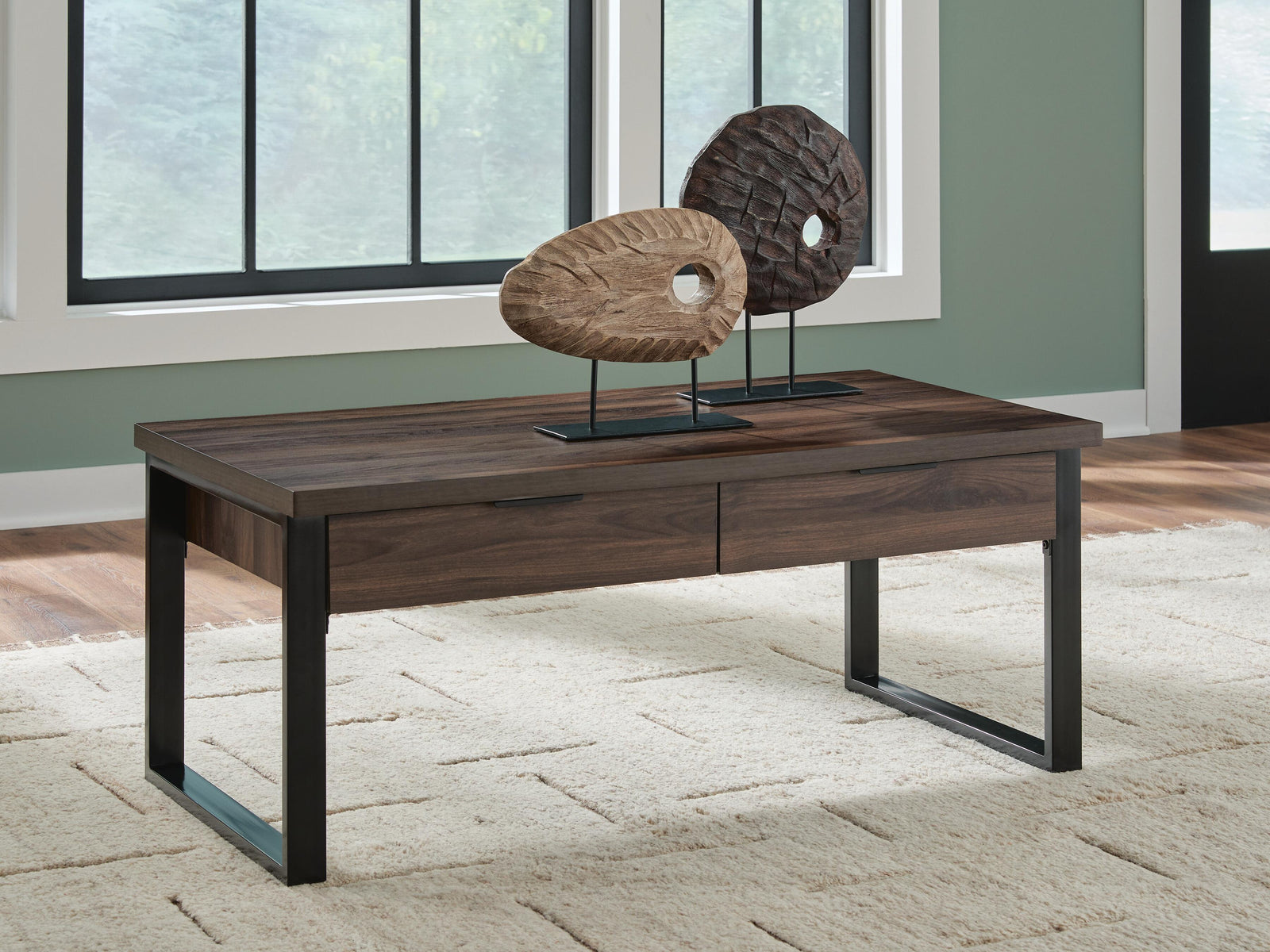 Wickman Falls Coffee Table - Dark Brown (T318-SI) - Image 2