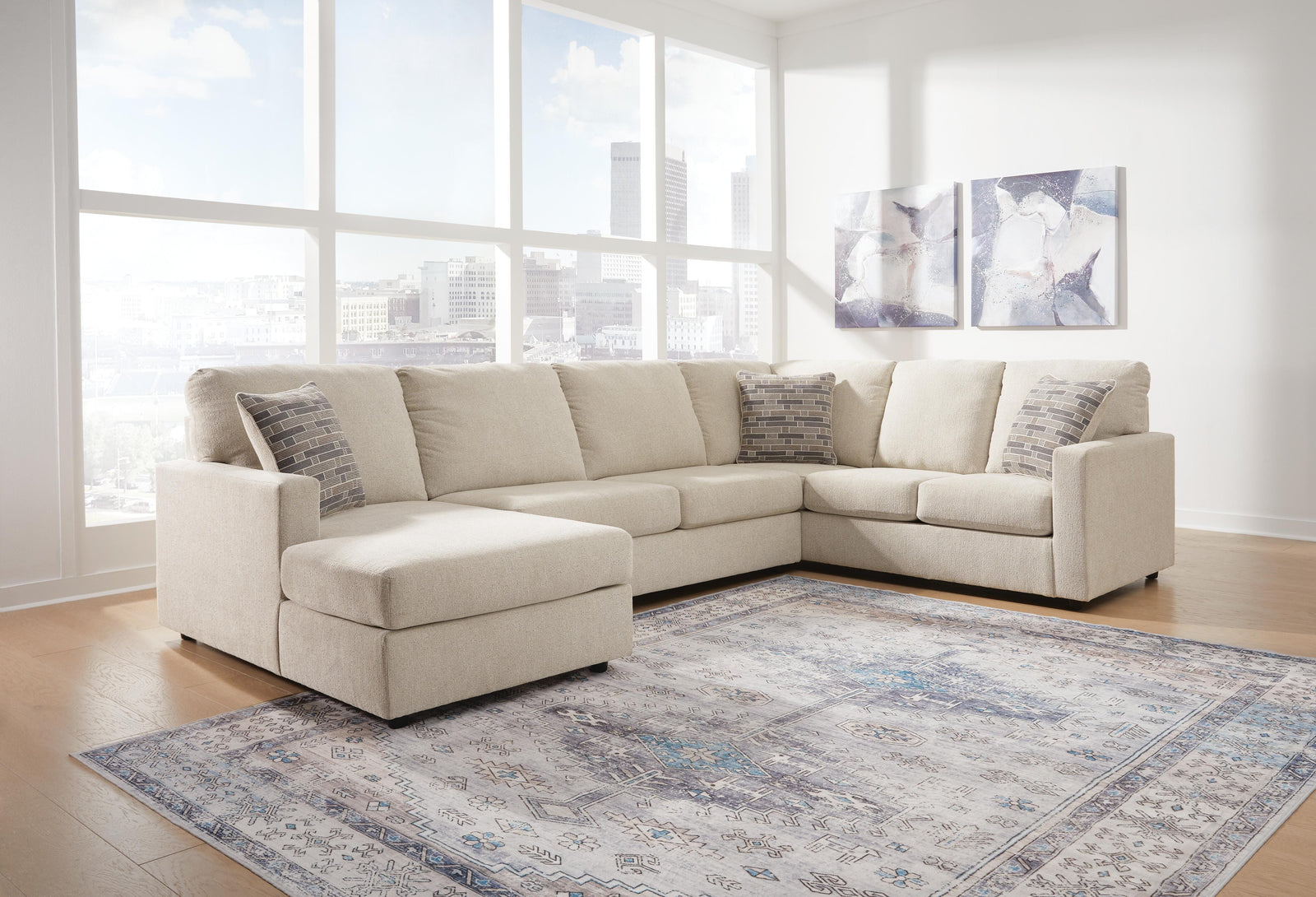 Edenfield 3-Piece Sectional with Chaise (29004-SI) - Image 2