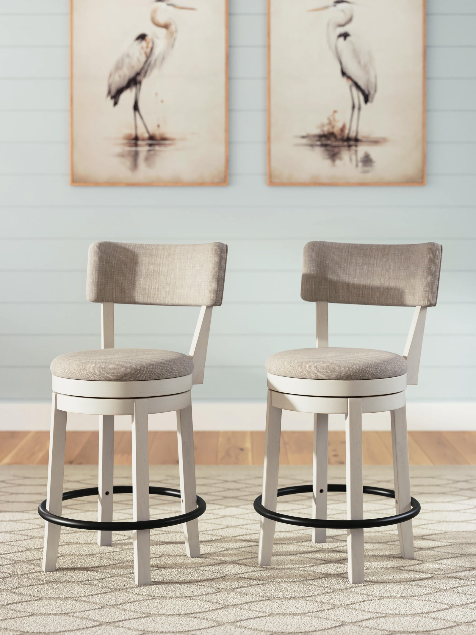 Robbinsdale Counter Height Barstool (Set of 2) (D642-SI) - Image 2