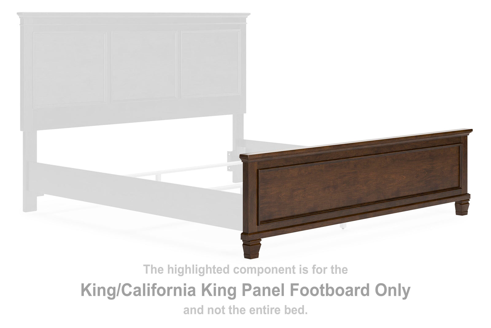 Danabrin Panel Footboard - Brown (B685-SI) - Image 3