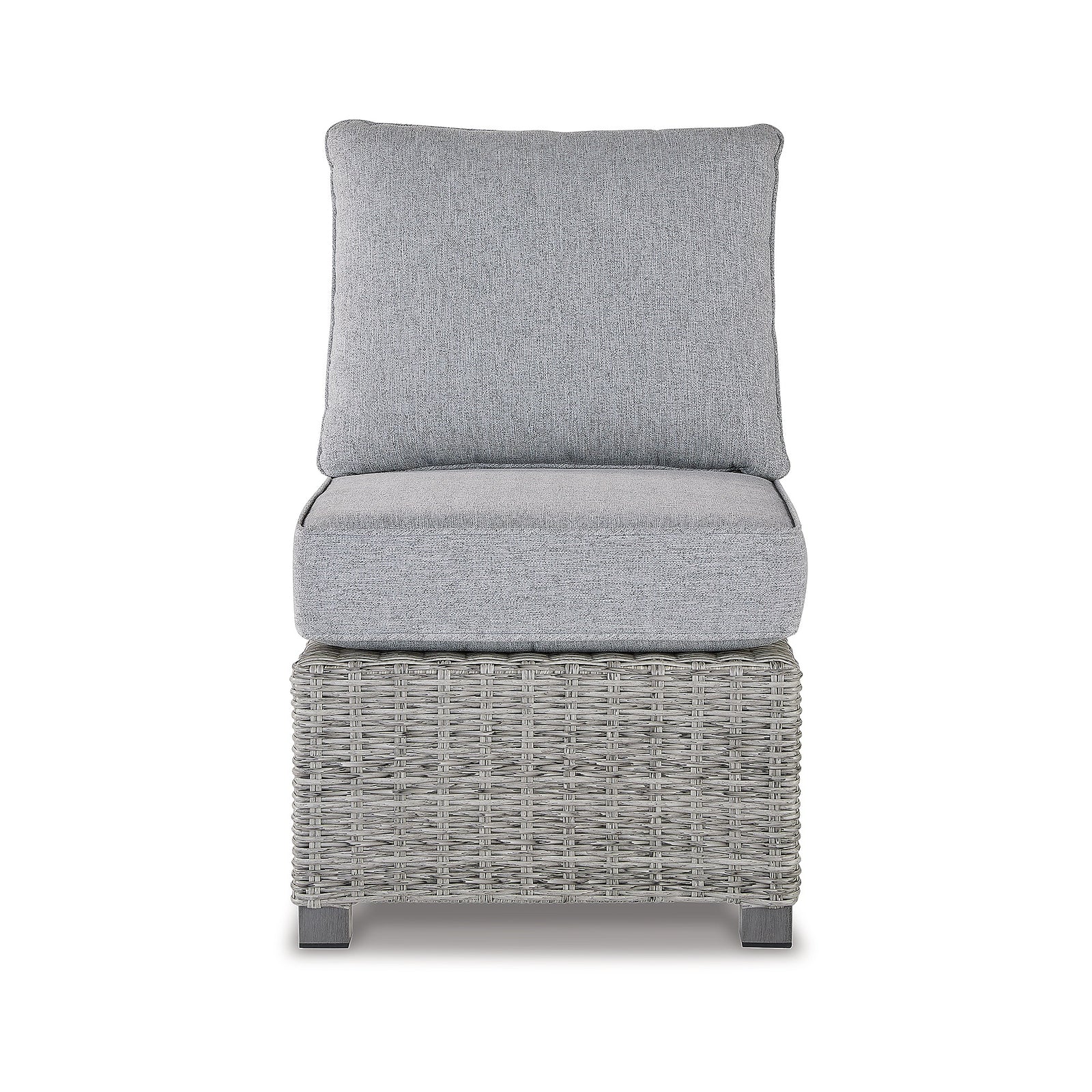 Naples Beach Armless Chair with Cushion (P439-846-SI) - Image 2