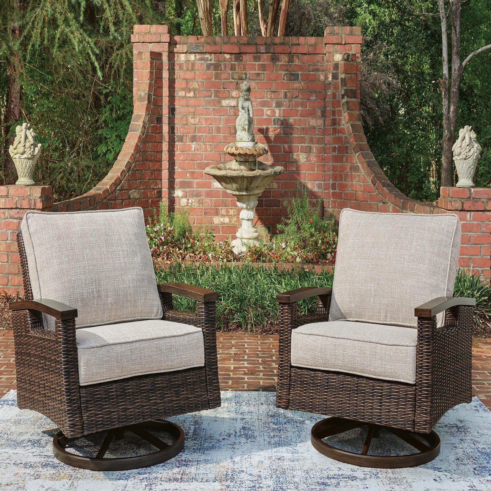 Monterey Point Outdoor Sofa with Cushion (PCP760-SI) - Image 6