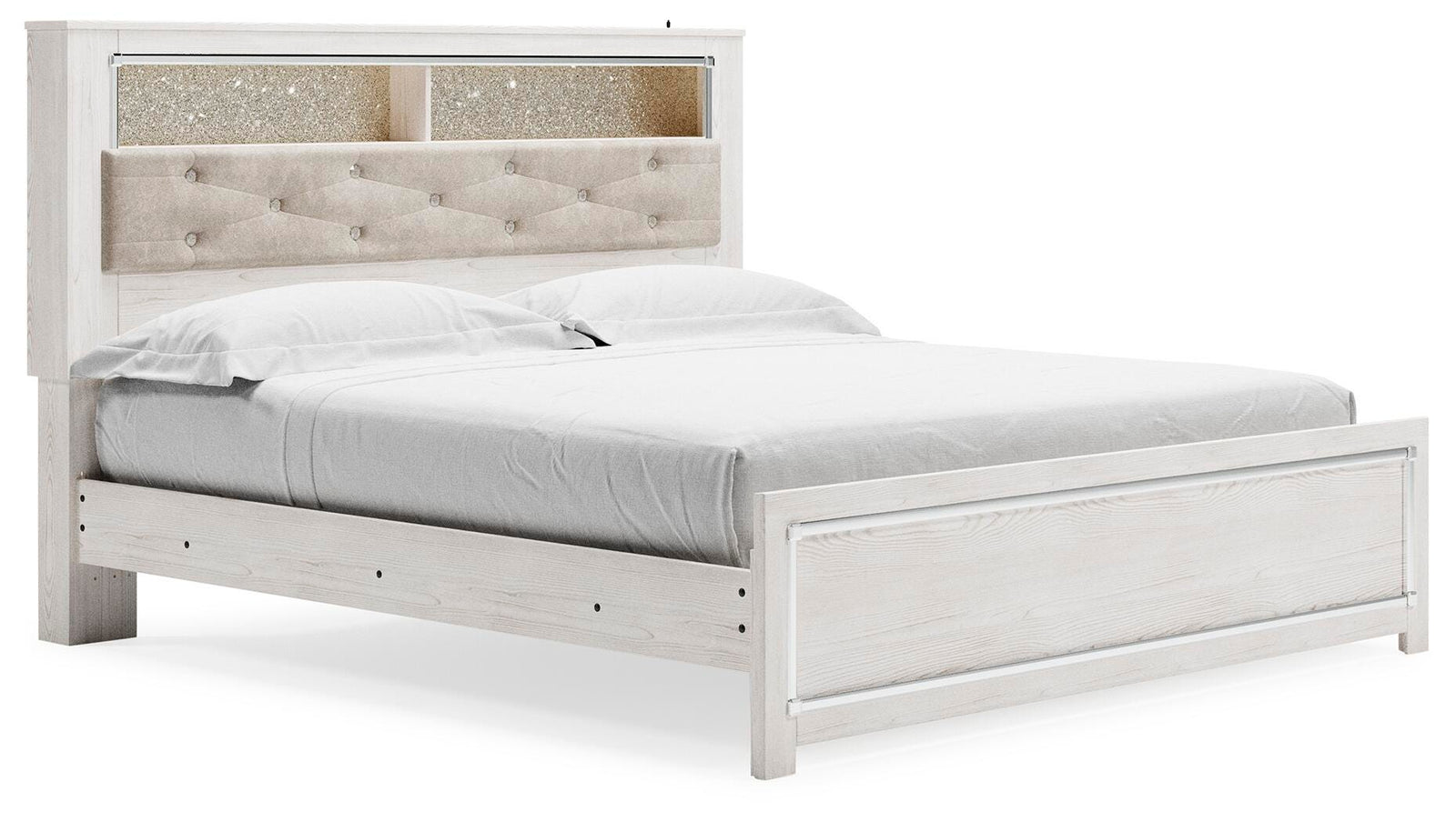 Altyra Panel Bookcase Bed - White (B2640-SI)