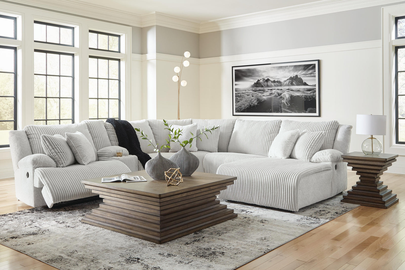Top Tier Left-Arm Facing Press Back Chaise (92706-SI) - Image 35