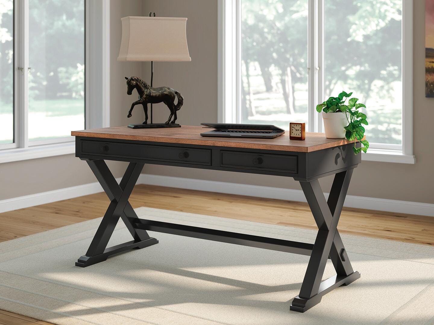 Wildenauer 60 Home Office Desk (H664-SI) - Image 2