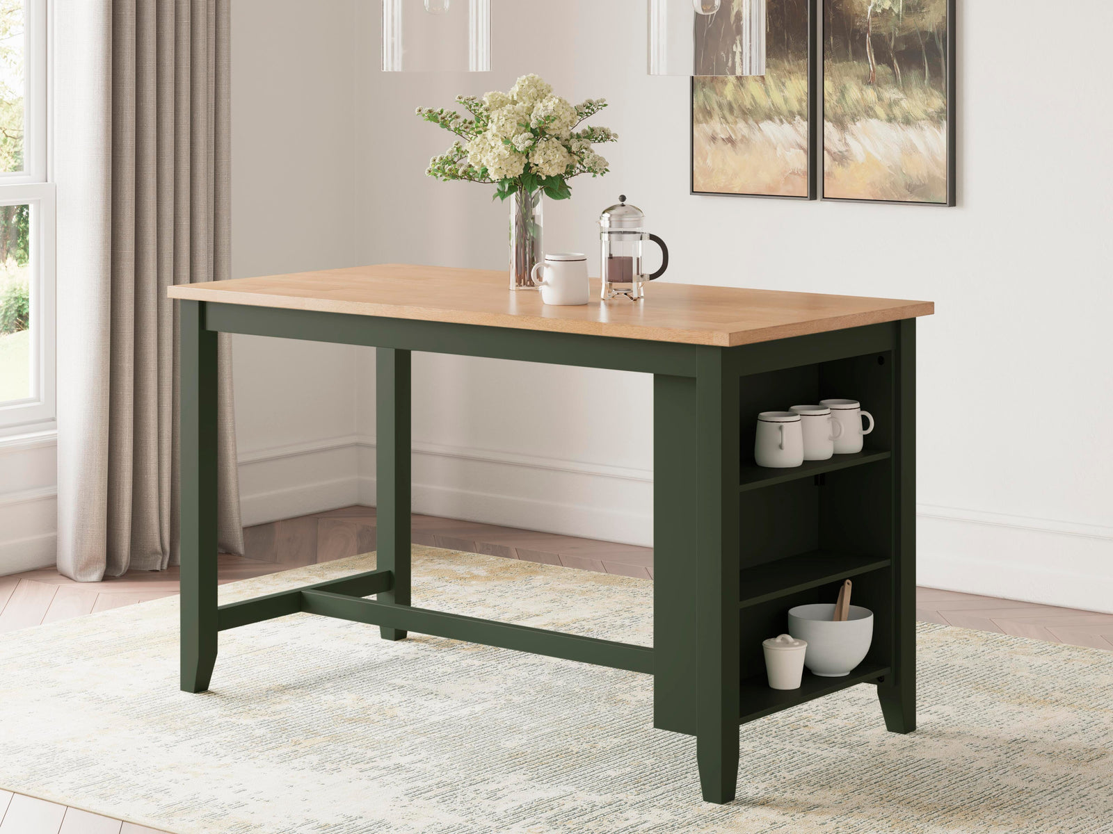 Gesthaven Counter Height Dining Table and 2 Barstools (D401-SI) - Image 15