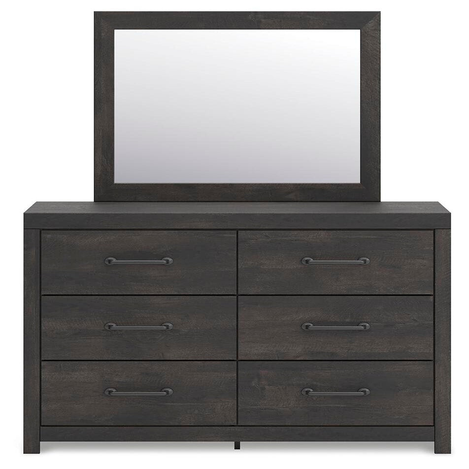 Hollivern Full Panel Bed, Dresser and Mirror (PCB2108-SI) - Image 2
