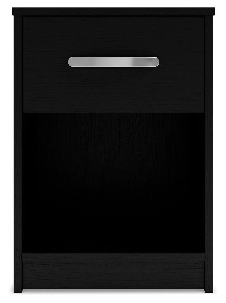 Finch Nightstand - Black (EB3392-SI)