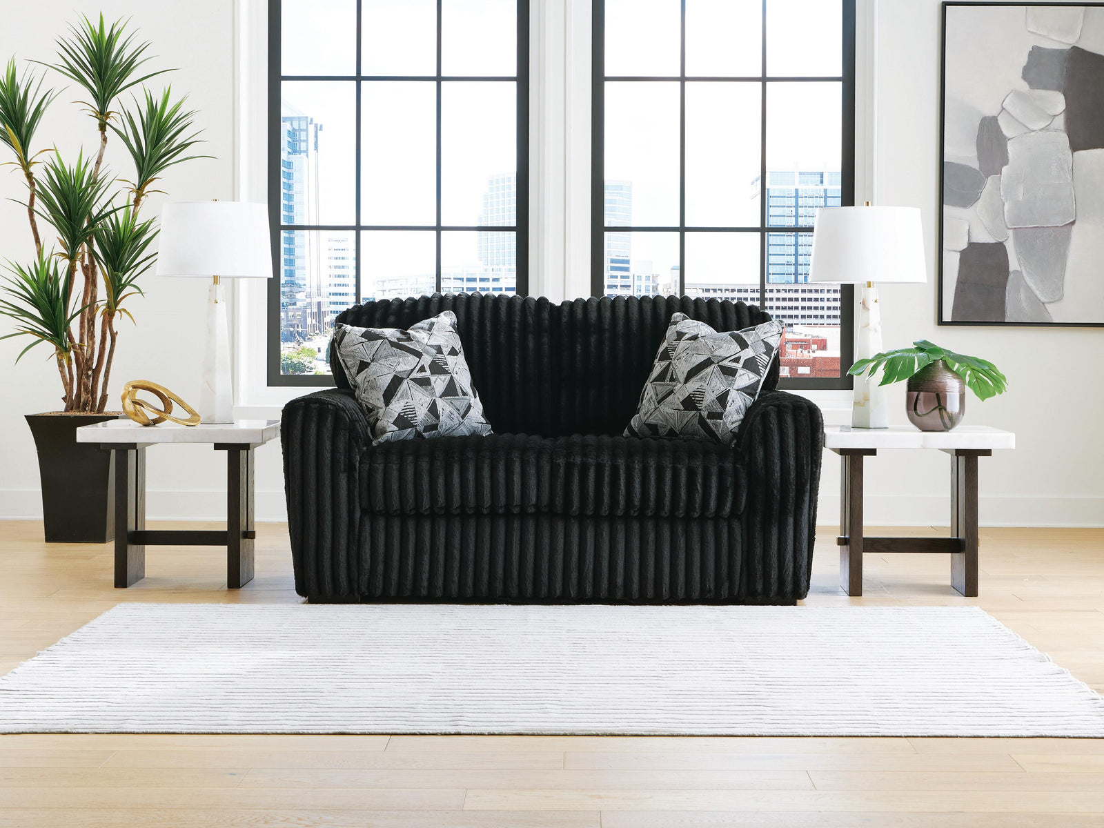 Midnight-Madness Oversized Chaise (98103-SI) - Image 36
