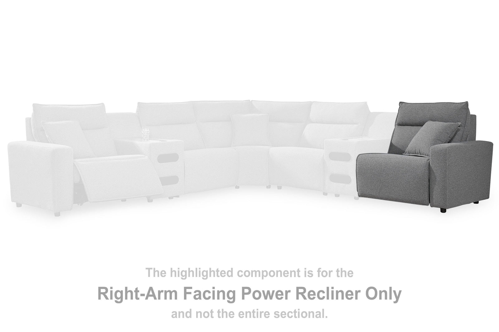 Modmax II Right-Arm Facing Power Recliner (65906-SI) - Image 3