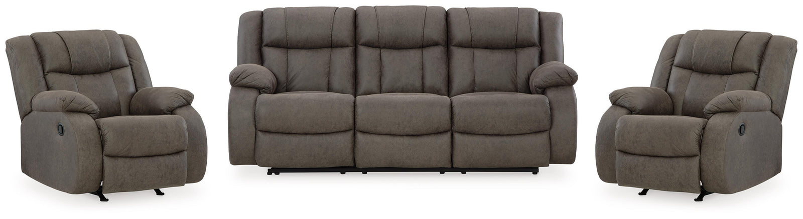 First Base Reclining Sofa and 2 Recliners (68804-SI)