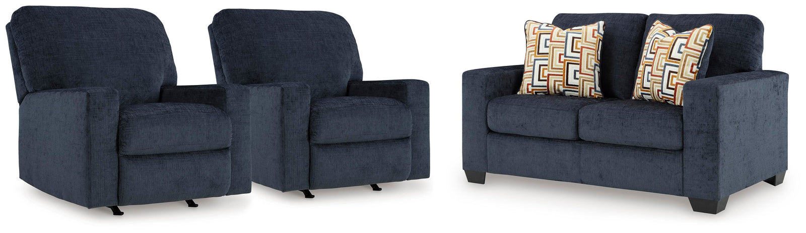Aviemore Loveseat and 2 Recliners (24303-SI)