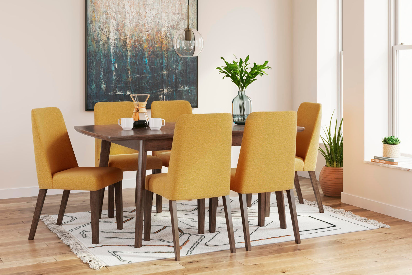 Lyncott Extension Dining Table and 6 Chairs (D615-SI) - Image 15