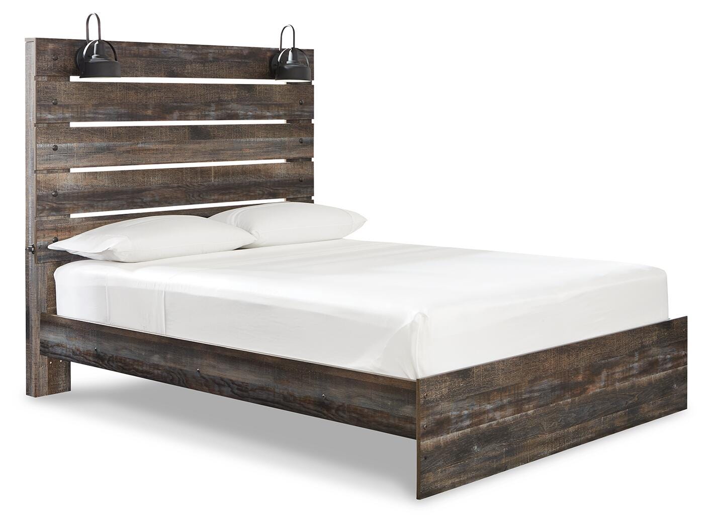 Drystan Panel Bed, Dresser, Mirror, Chest and 2 Nightstands (B211-SI) - Image 9