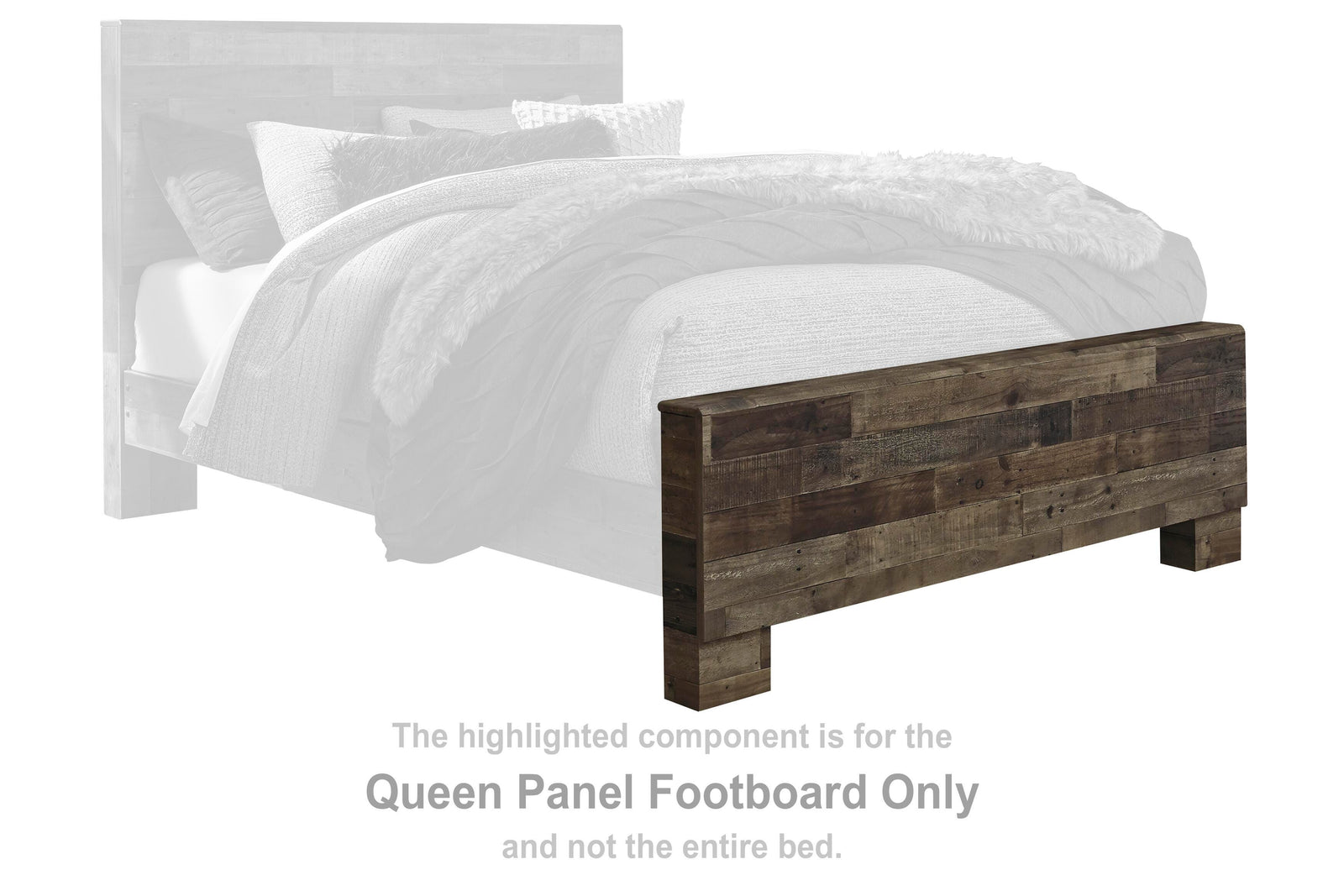 Derekson Panel Footboard - Multi Gray (B200-SI) - Image 2