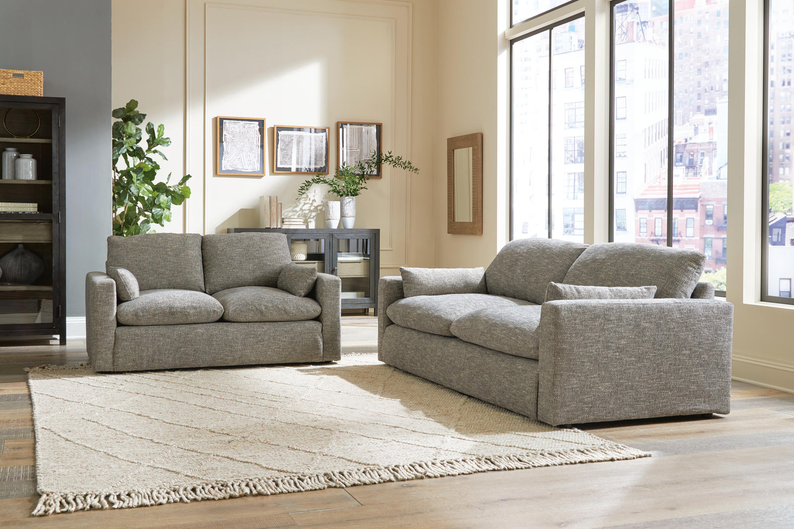 Dramatic Sofa, Loveseat, Oversized Chair and Ottoman (11702-SI) - Image 19