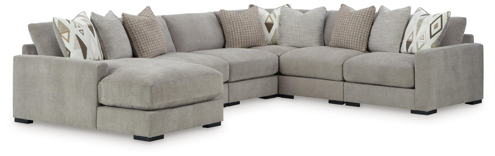 Aslan Court 6-Piece Sectional with Chaise (20305-SI)