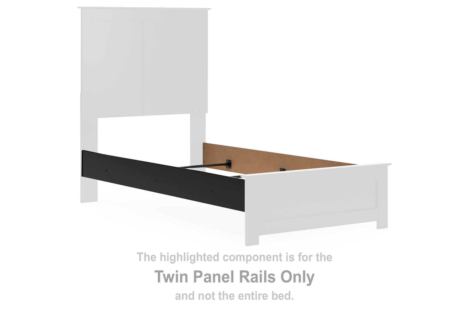 Maribel Panel Rails - Black (B138-SI) - Image 3