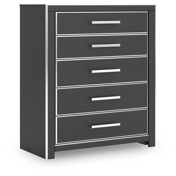 Zuraleus King Upholstered Bed, 2 Chests and 2 Nightstands (PCB3380-SI) - Image 3