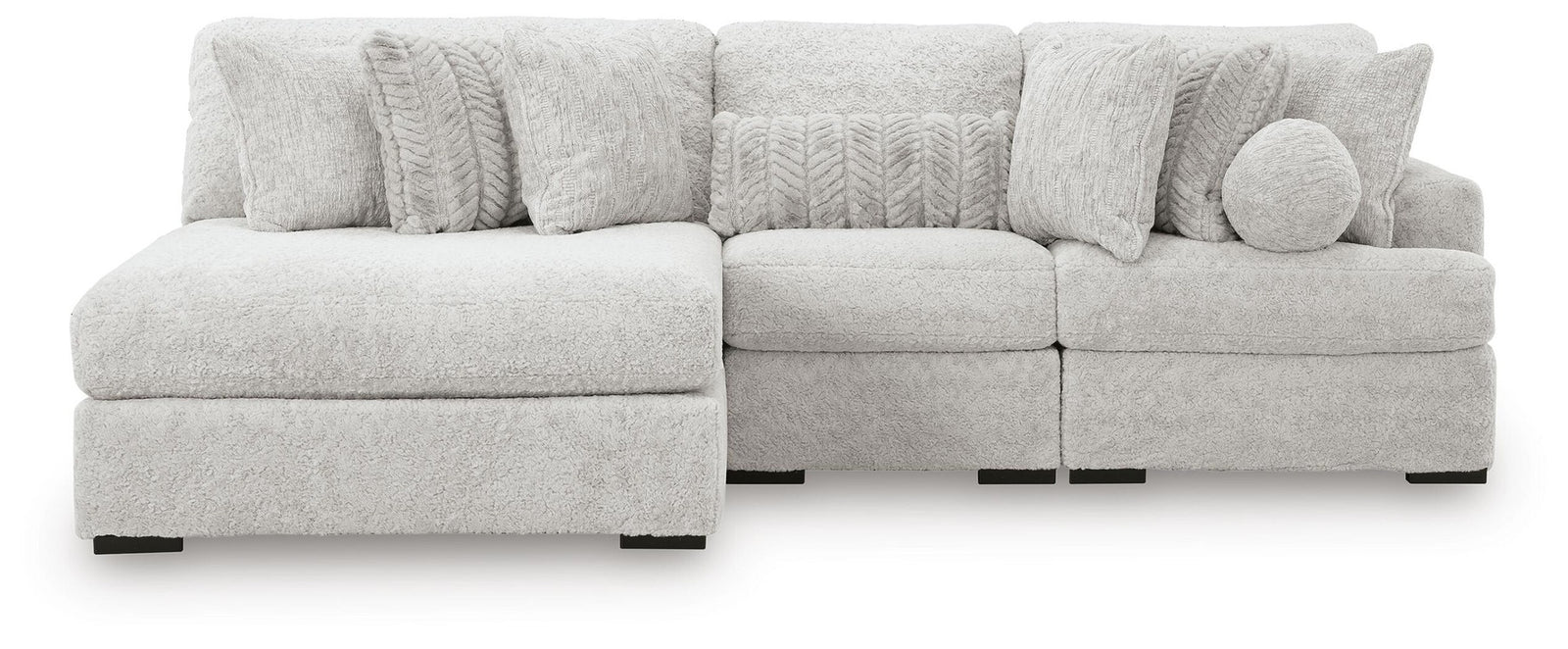 Cuddle Plush 3-Piece Sectional with Chaise (PC59106-SI) - Image 3