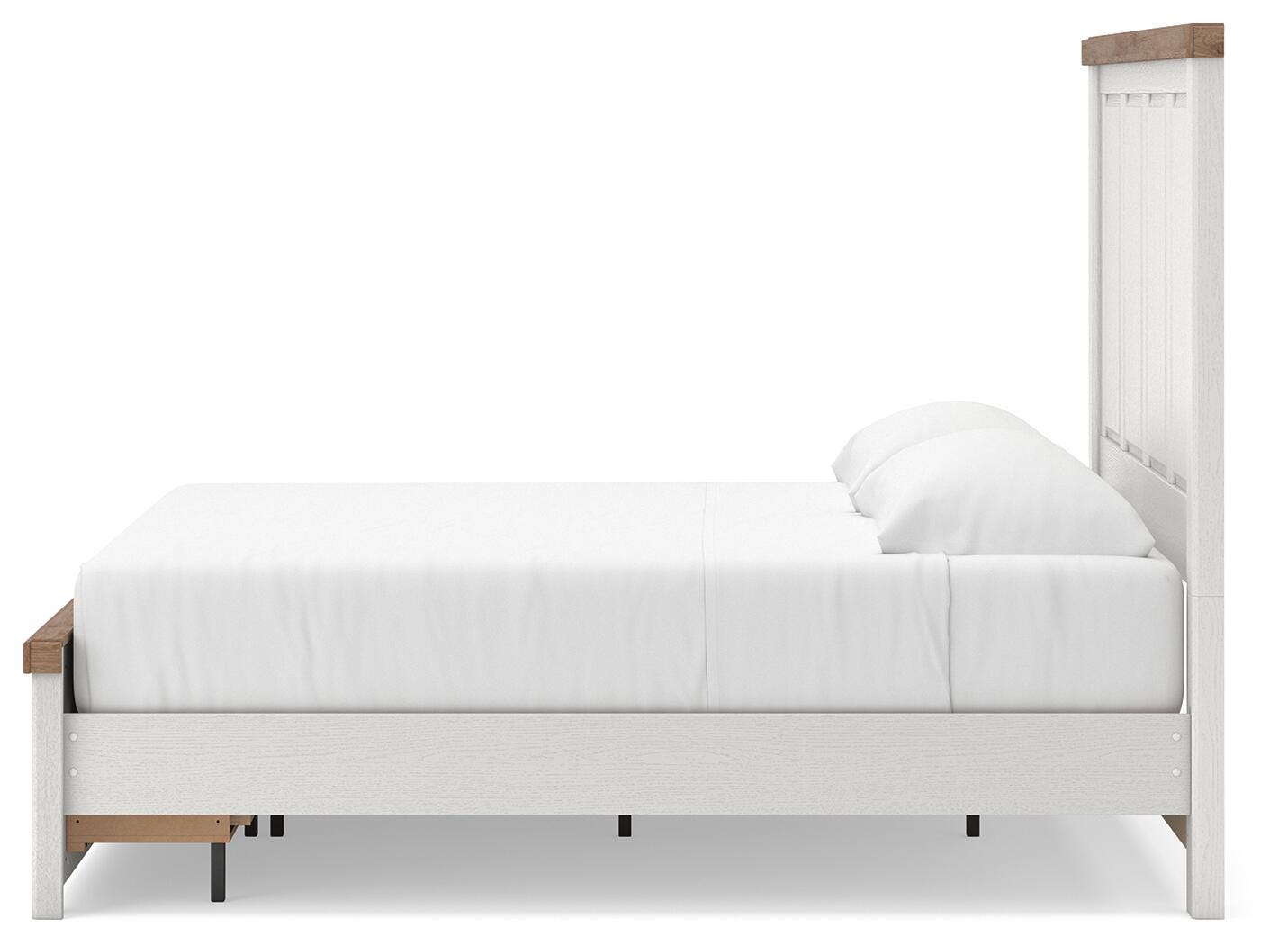 Savonport Panel Storage Bed - White/Brown (B4615-SI) - Image 7