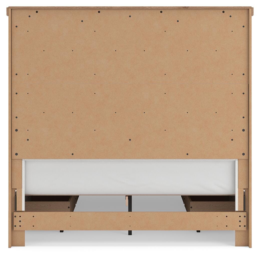 Savonport Panel Bed with Storage - White/Brown (B4615-SI) - Image 8