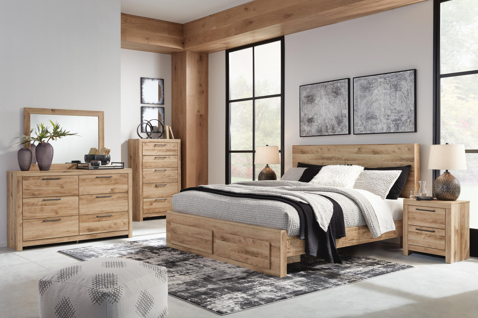 Hyanna Storage Bed, Chest and Nightstand - Tan Brown (B1050-SI) - Image 15