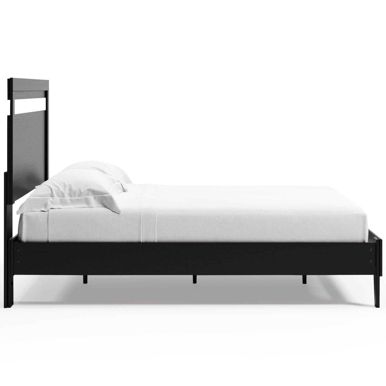 Finch Panel Platform Bed - Black/Brown (EB3392-SI) - Image 6