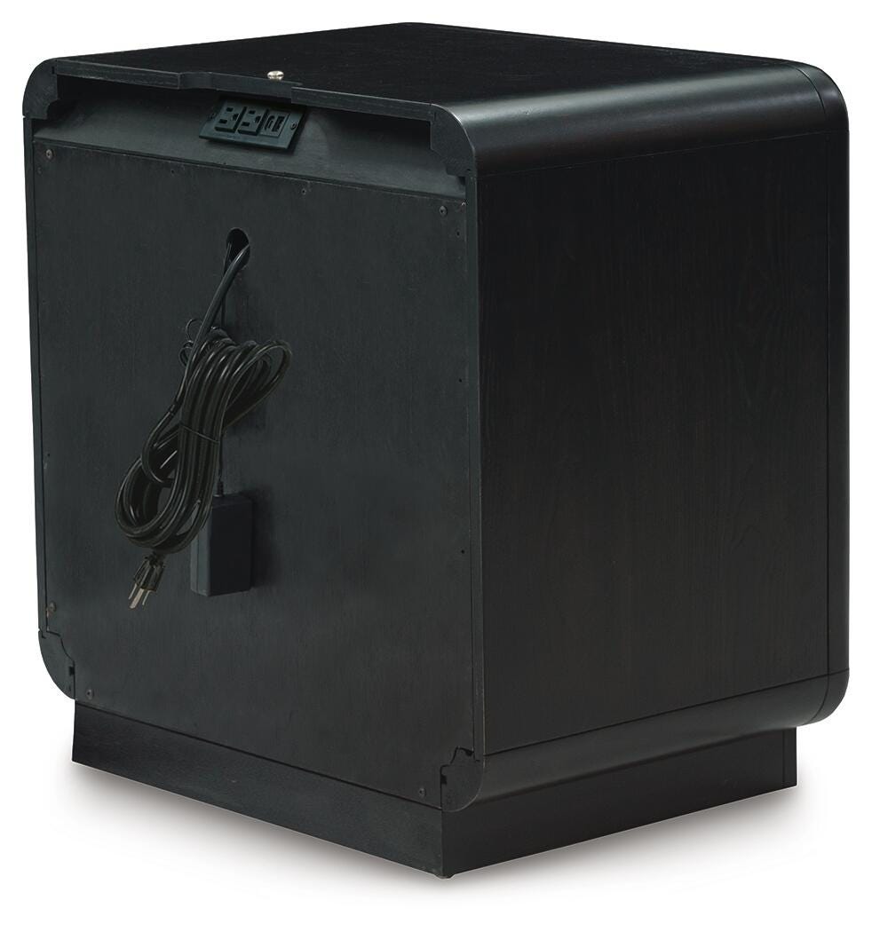 Rowanbeck Nightstand - Black (B821-SI) - Image 5