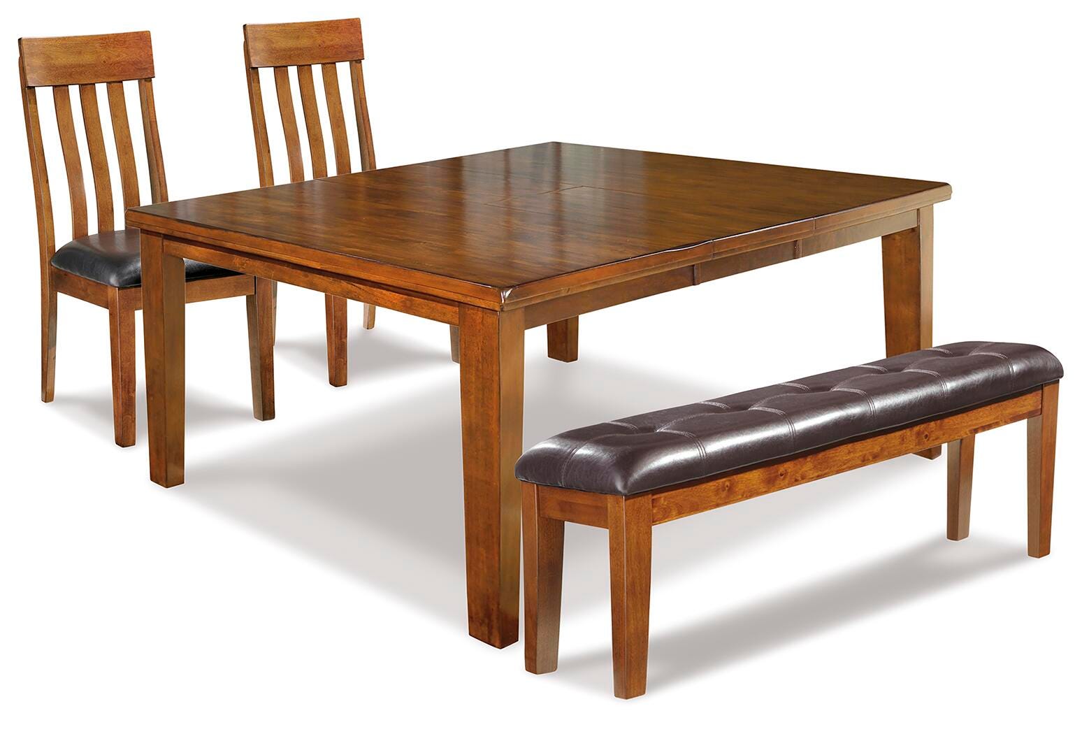 Ralene Dining Table and 2 Chairs and Bench (D594-SI)