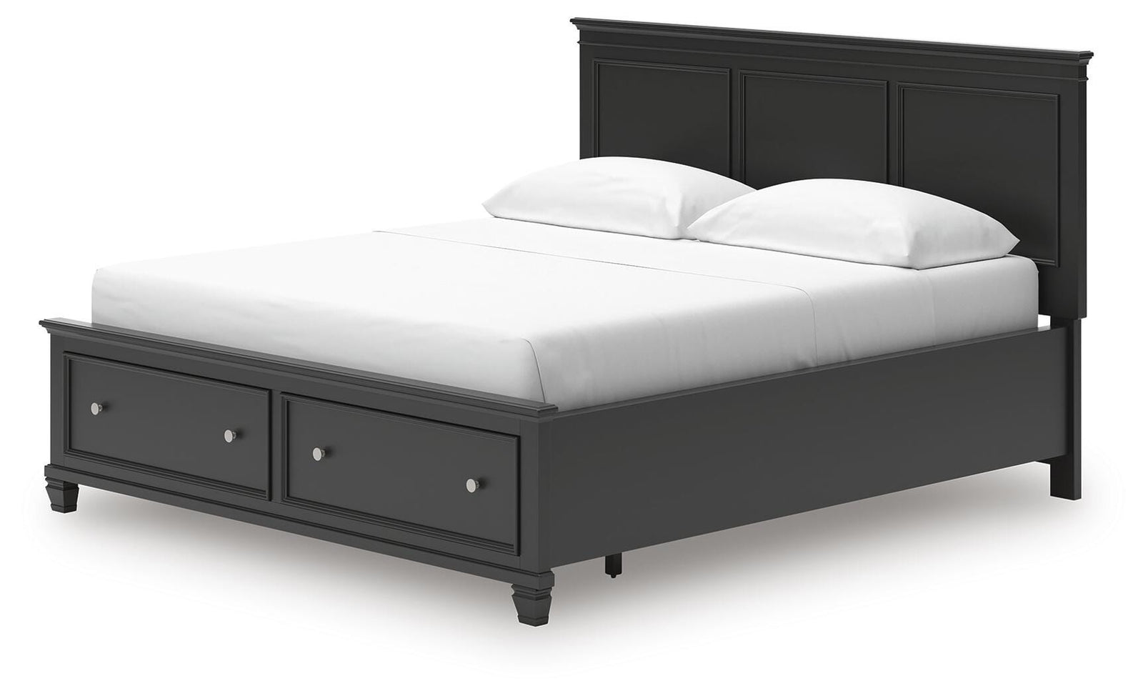 Lanolee Panel Storage Bed - Black (B687-SI) - Image 5