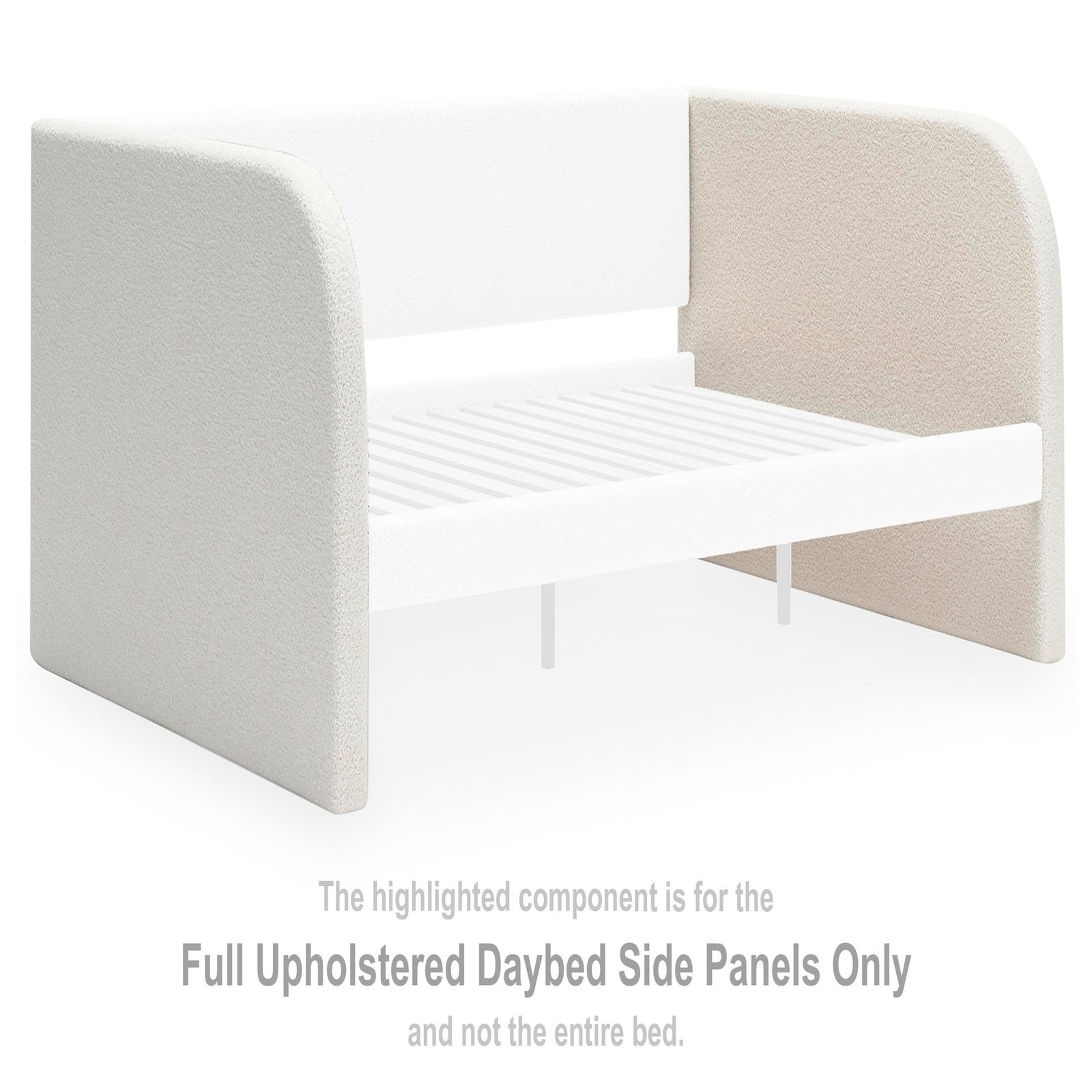 Arloster Full Upholstered Daybed Panel/Rails/Slats (PCB1566-SI) - Image 16