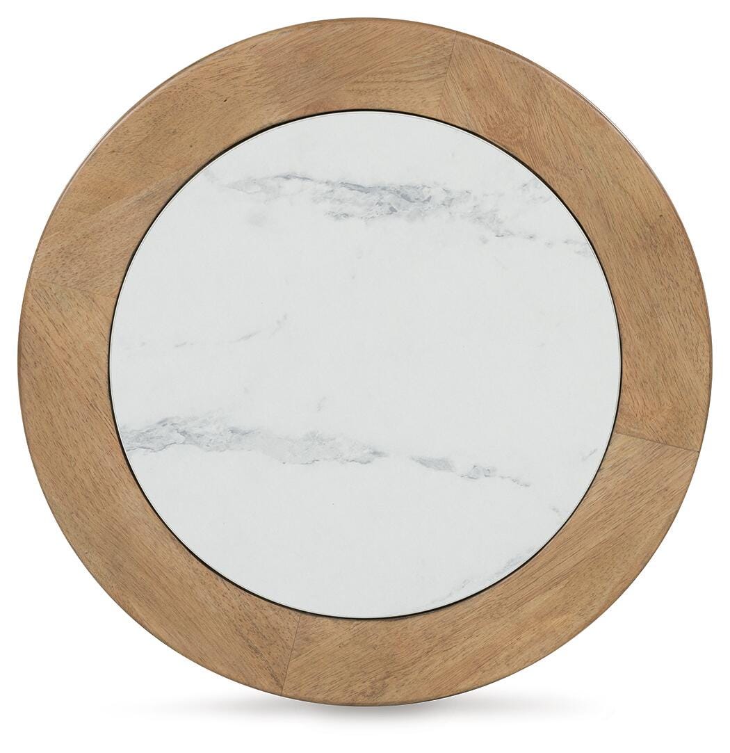 Camdill End Table - Light Brown/White (T808-SI) - Image 3