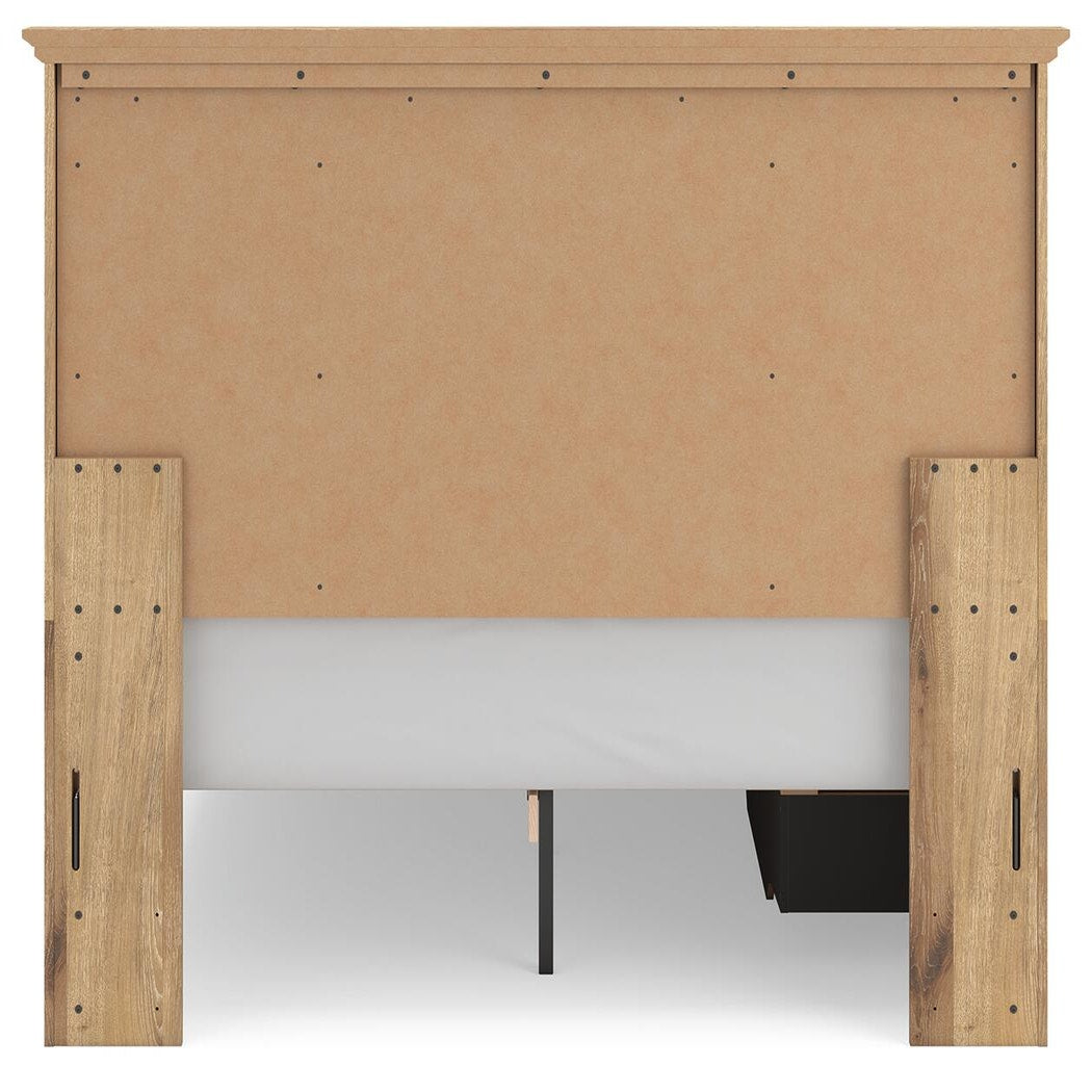 Makidern Queen Panel Bed with Storage, Dresser and Mirror (PCB1170-SI) - Image 13
