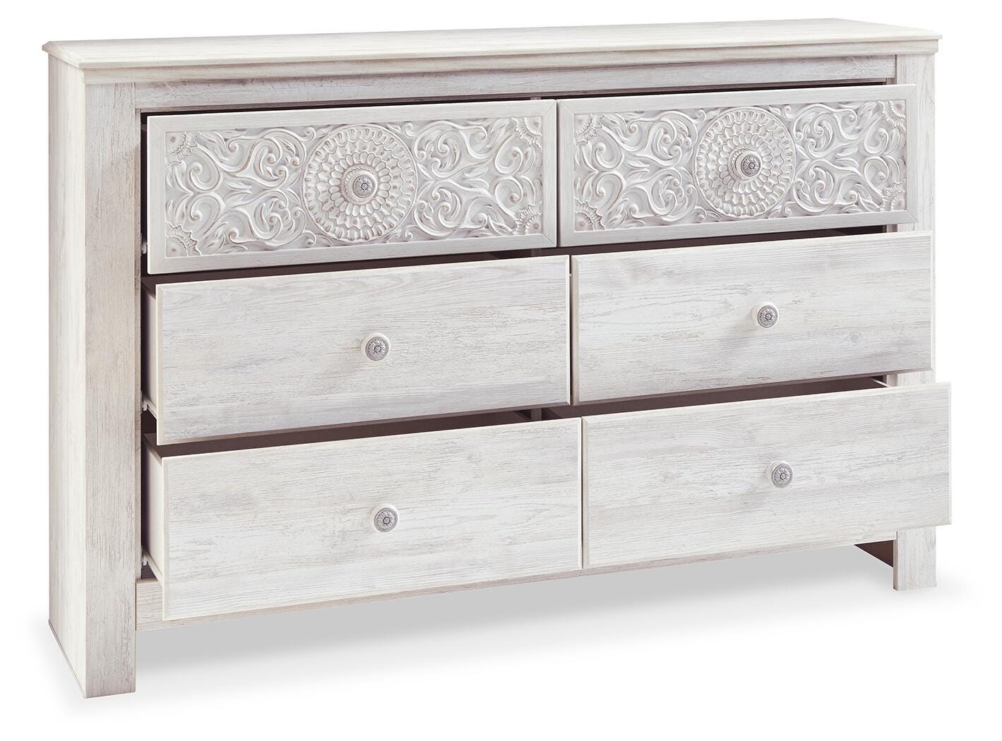 Paxberry Dresser - Whitewash (B181-SI) - Image 4