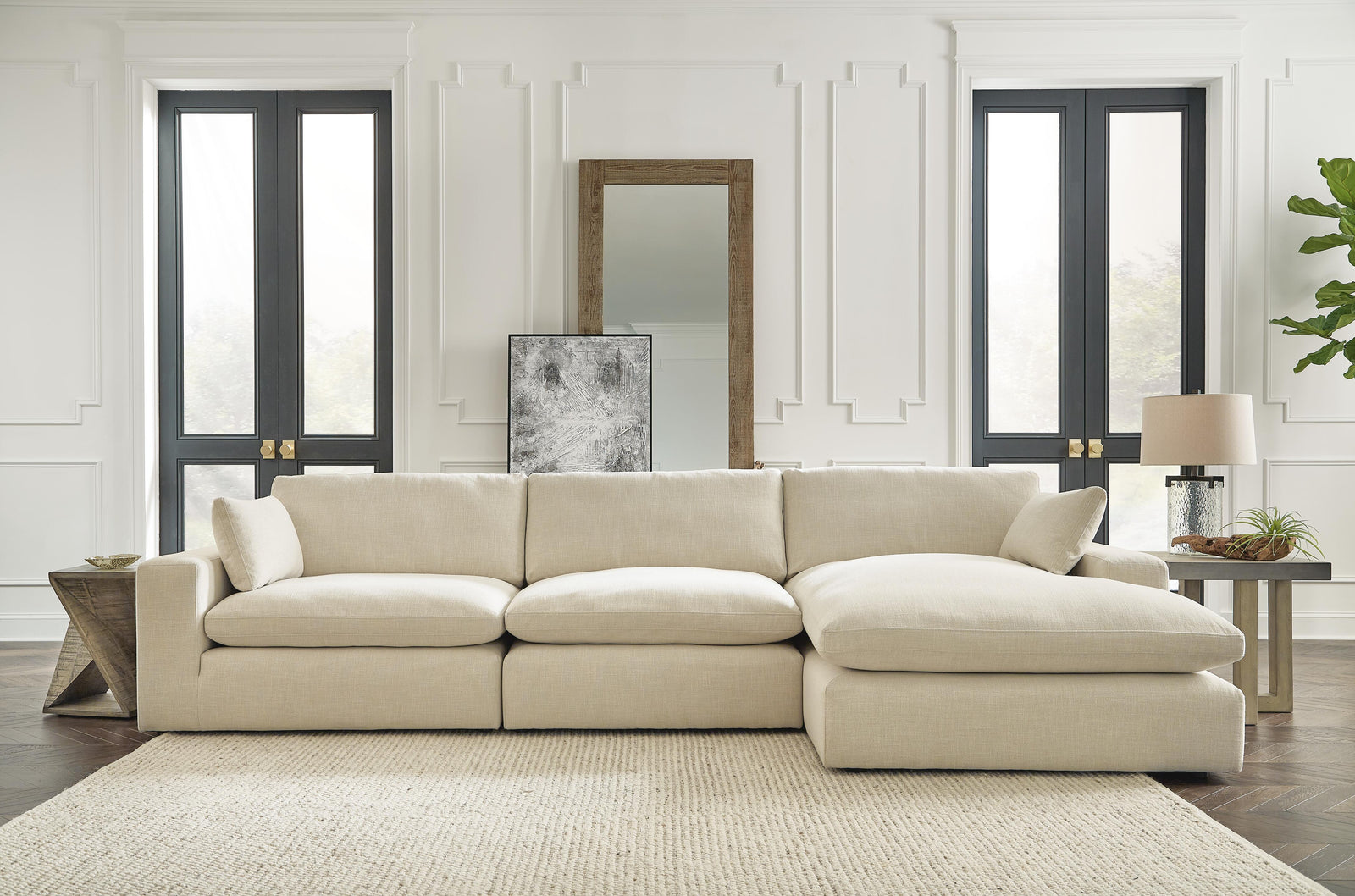 Elyza 3-Piece Sectional with Chaise (10006-SI) - Image 3