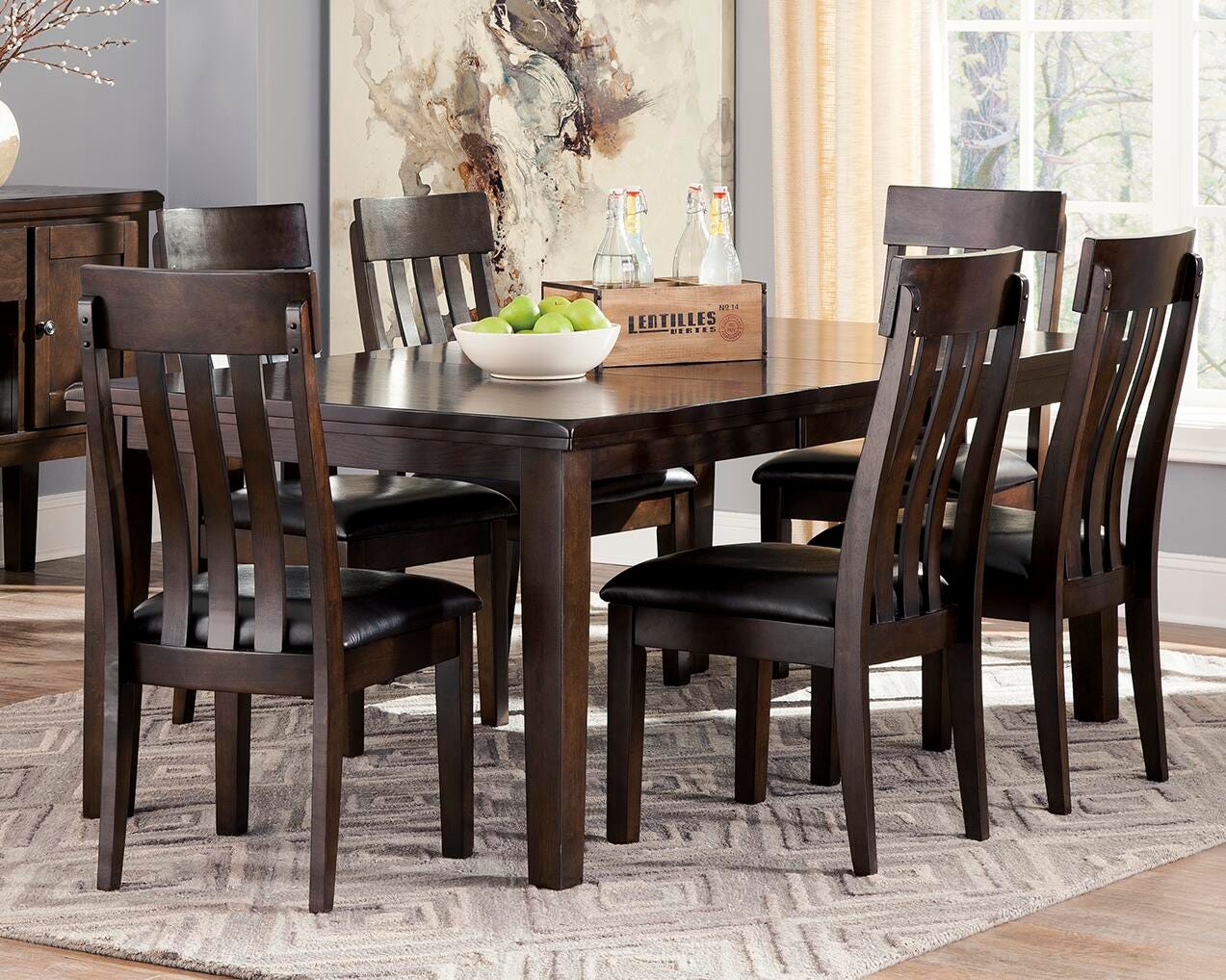 Haddigan Dining Table and 6 Chairs (D596-SI) - Image 2