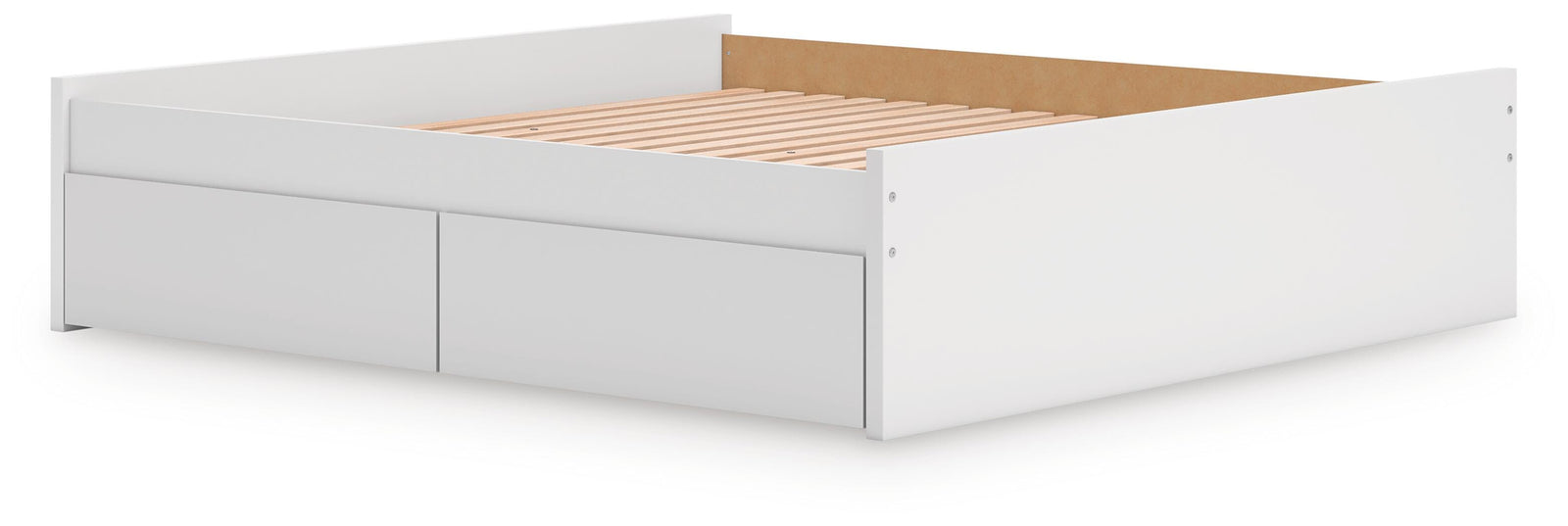 Onita Platform Bed with 2 Side Storage - White (EB9630-SI) - Image 3