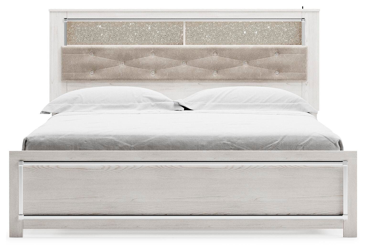 Altyra Panel Bookcase Bed - White (B2640-SI) - Image 2