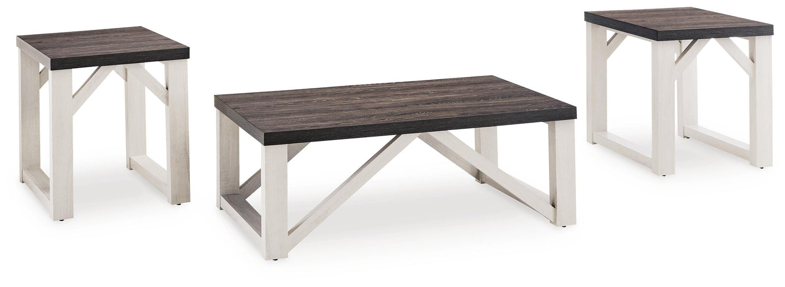 Dorrinson Table (Set of 3) - Antique White (T236-SI)