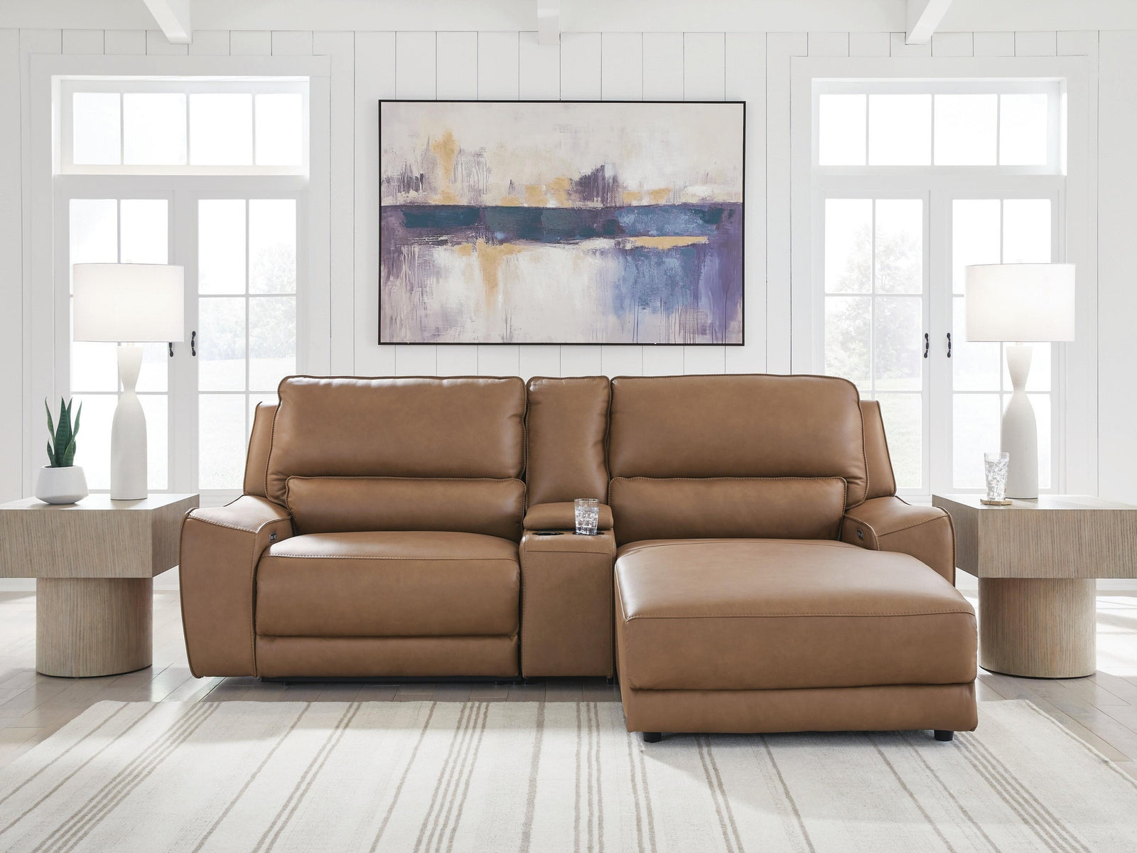 DeepWakes 3-Piece Power Reclining Sectional with Chaise (PCU62606-SI) - Image 2