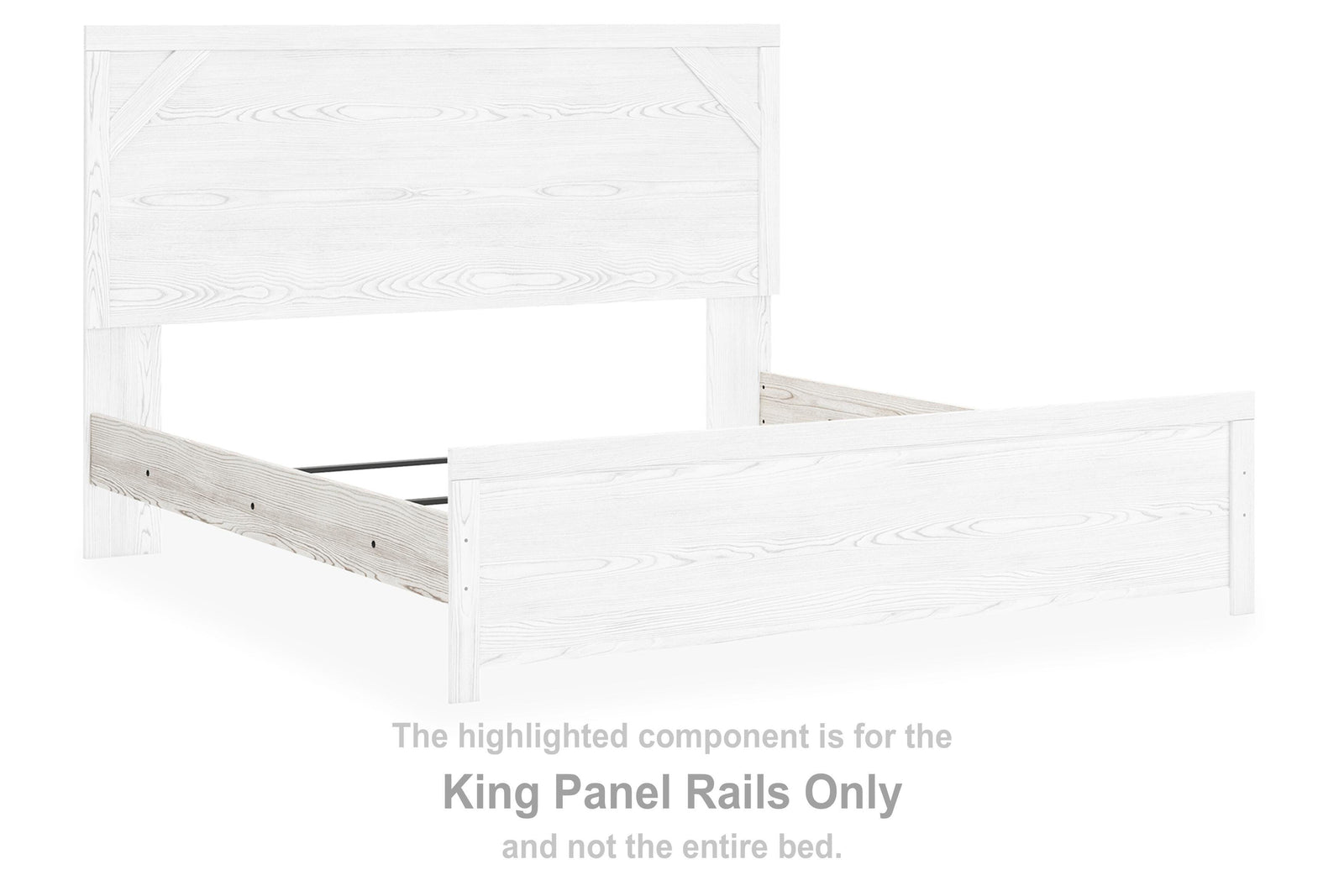 Gerridan Panel Rails - White/Gray (B1190-SI) - Image 3
