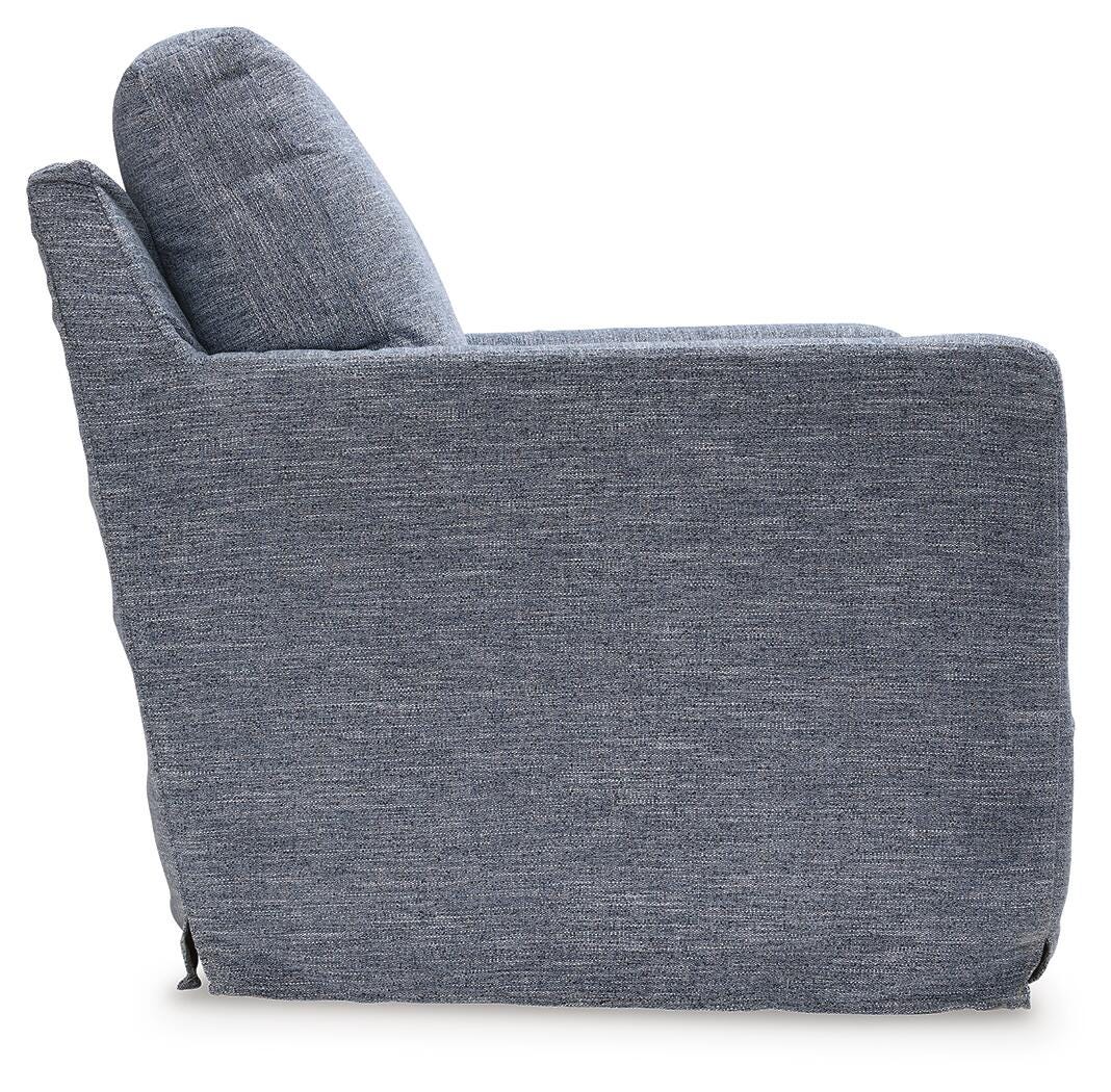 Nenana Next-Gen Nuvella Swivel Glider Accent Chair (A3000646-SI) - Image 3